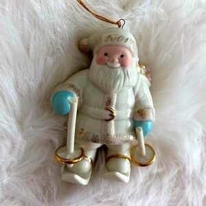 2001 Limited Edition Lenox annual Santa ornament
Santa's Downhill Delivery